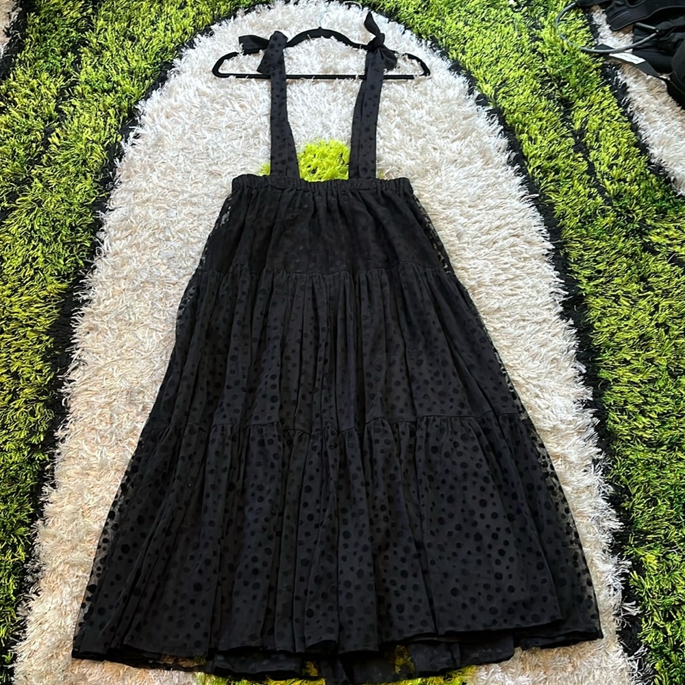 Batsheva Dotted Tulle Suspender Skirt/dress - Picture 2 of 11